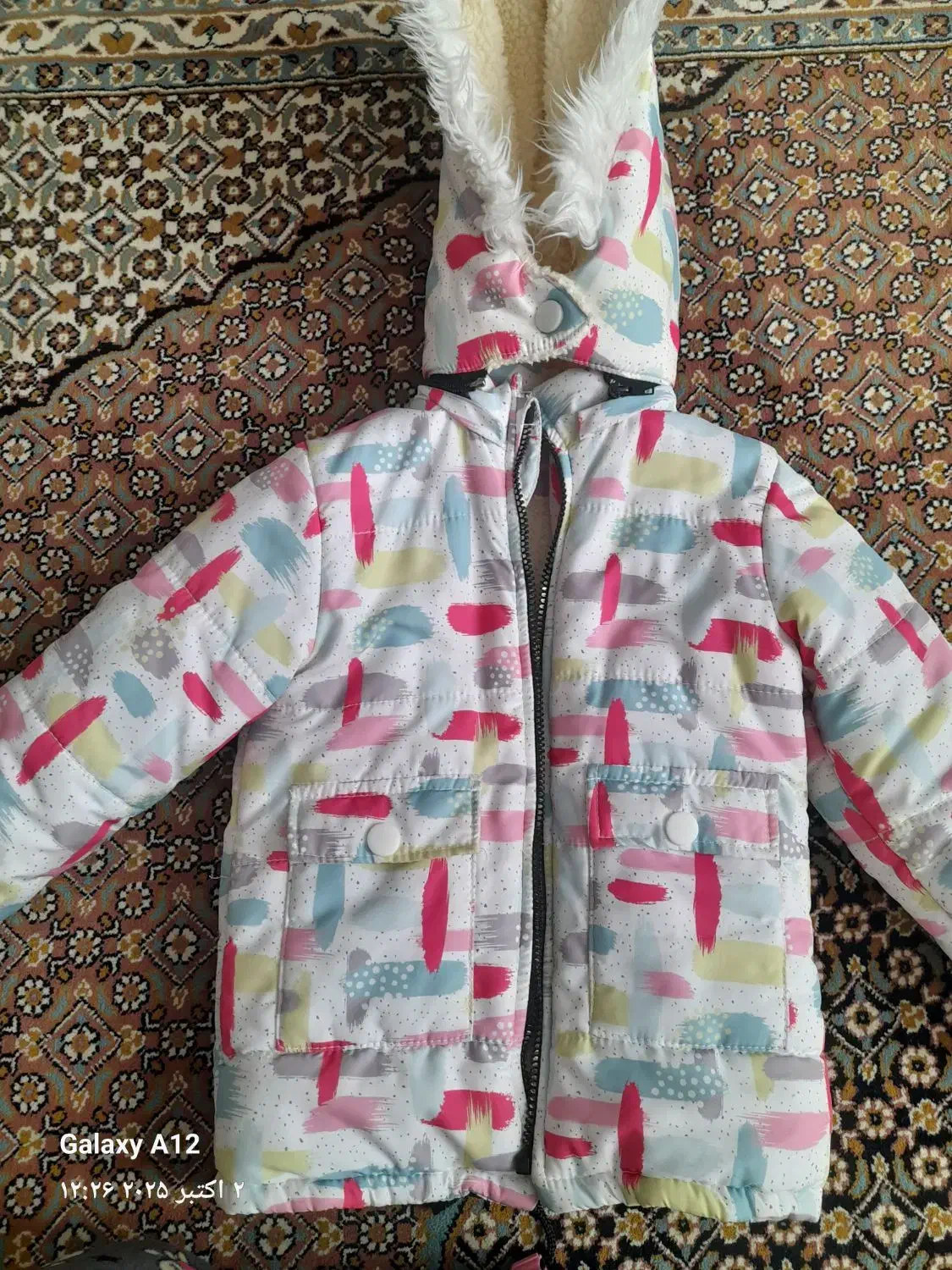 کاپشن دخترانه، در حد نو .|کفش و لباس بچه|میمه, |دیوار