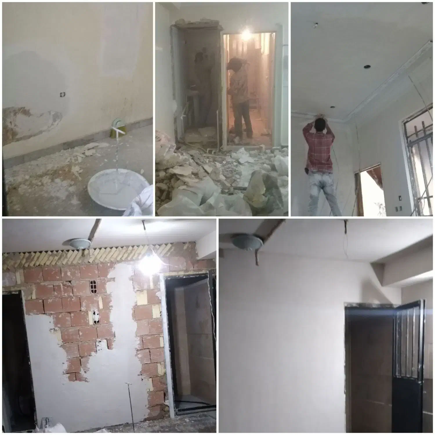 گچ کاری لکه گیری تخریب شومینه آرک بنا کناف بازسازی|خدمات پیشه و مهارت|تهران, زرگنده|دیوار