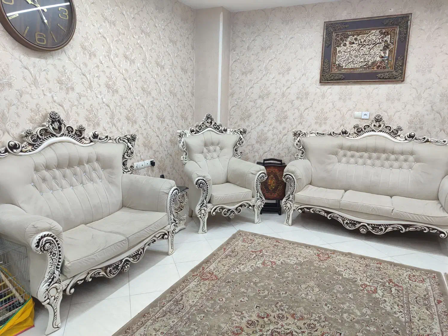 سرویس مبل هفت نفره|مبلمان خانگی و میز عسلی|کهریزک, |دیوار