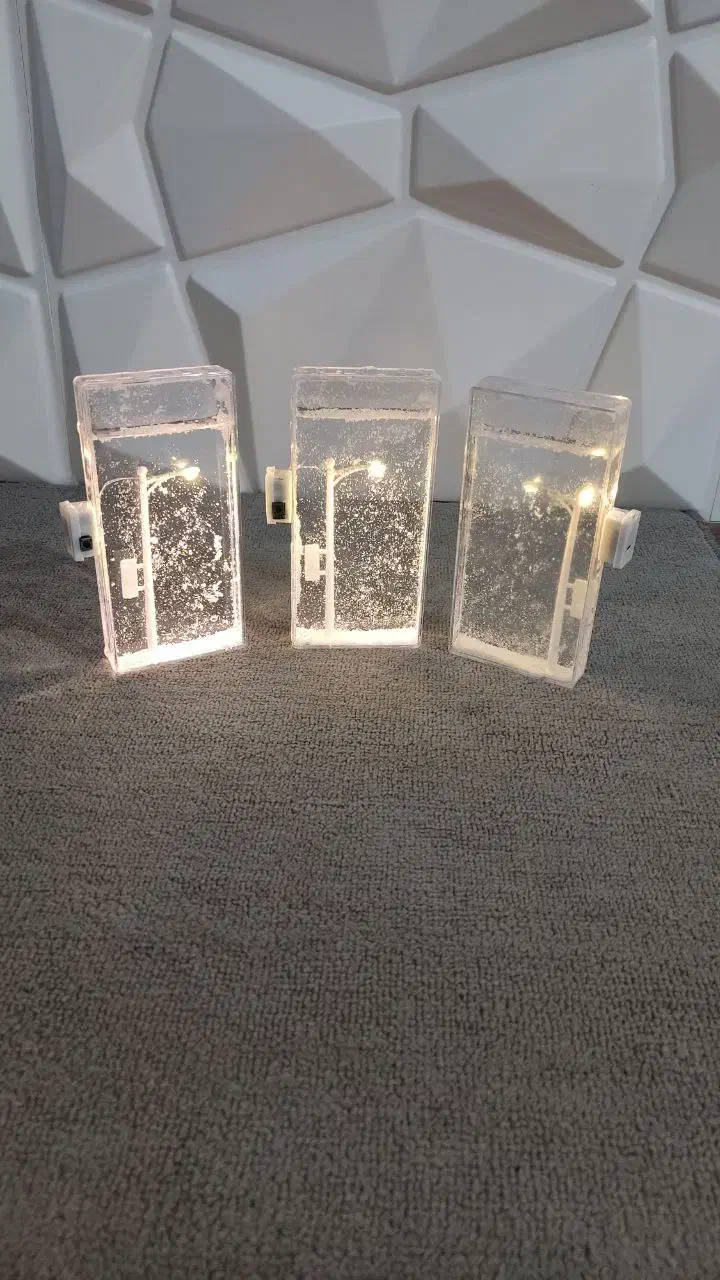 چراغ خواب برفی، دکوری پاییزی و زمستونی|چراغ خواب و آباژور|تهران, ونک|دیوار