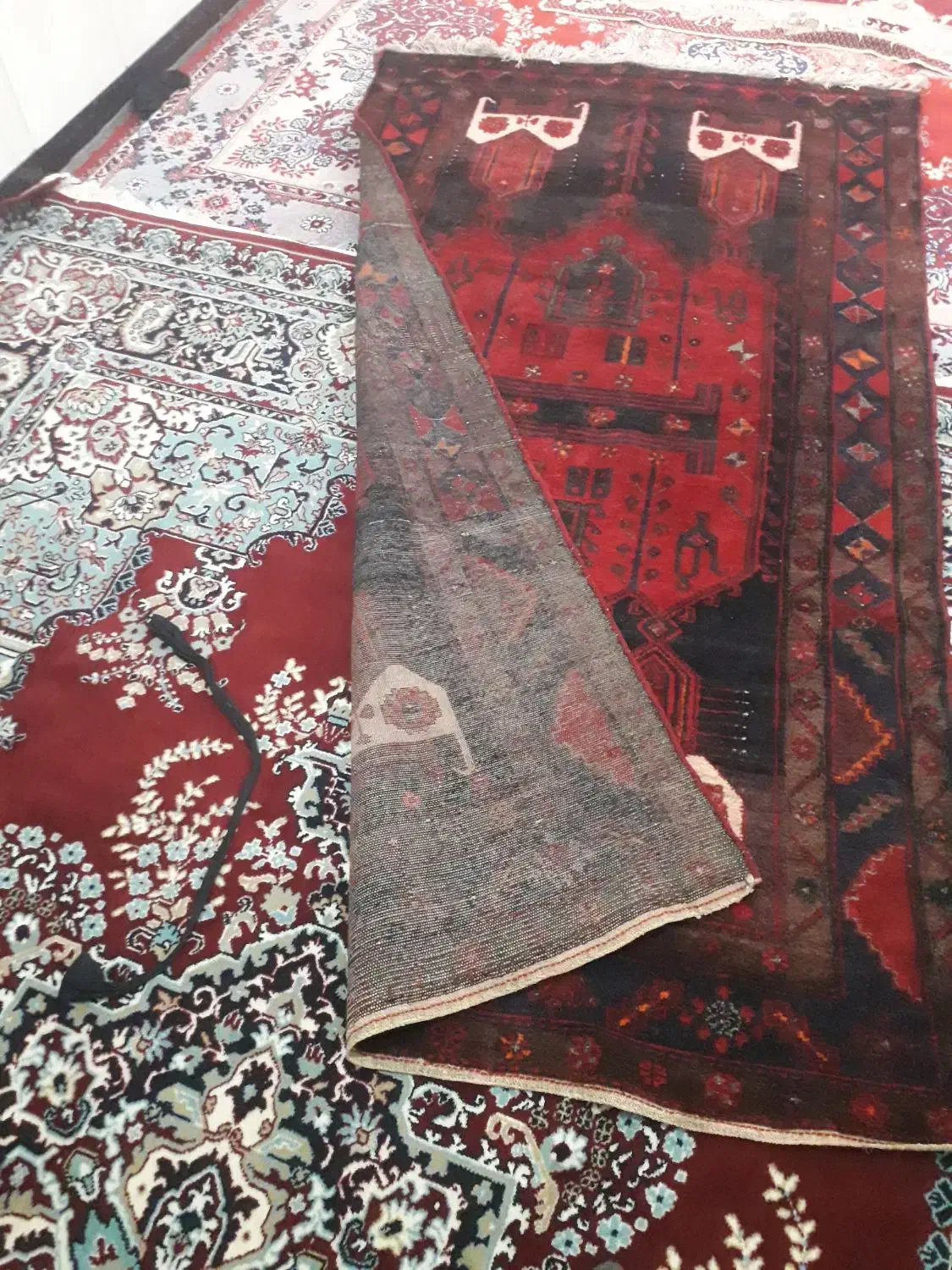 قالیچه دست باف|فرش|کرمانشاه, |دیوار