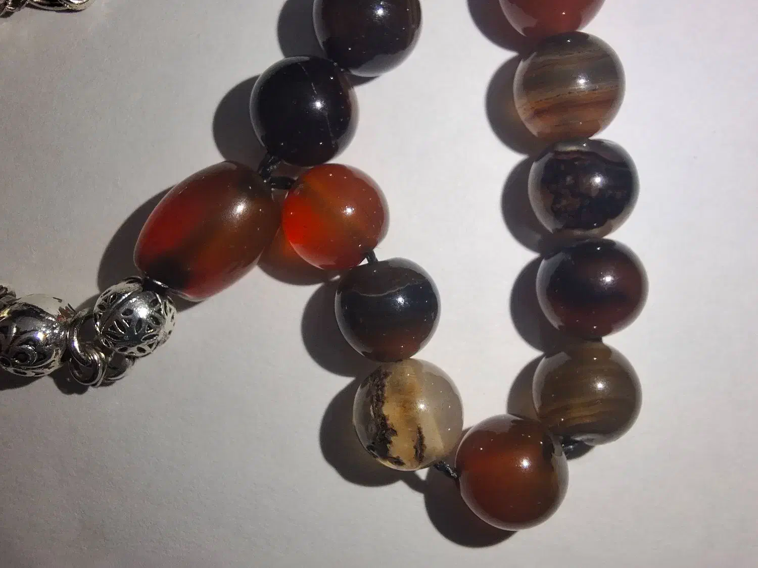 تسبیح عقیق سلیمانی با سر تسبیح استیل|جواهرات|ری, سیزده آبان|دیوار