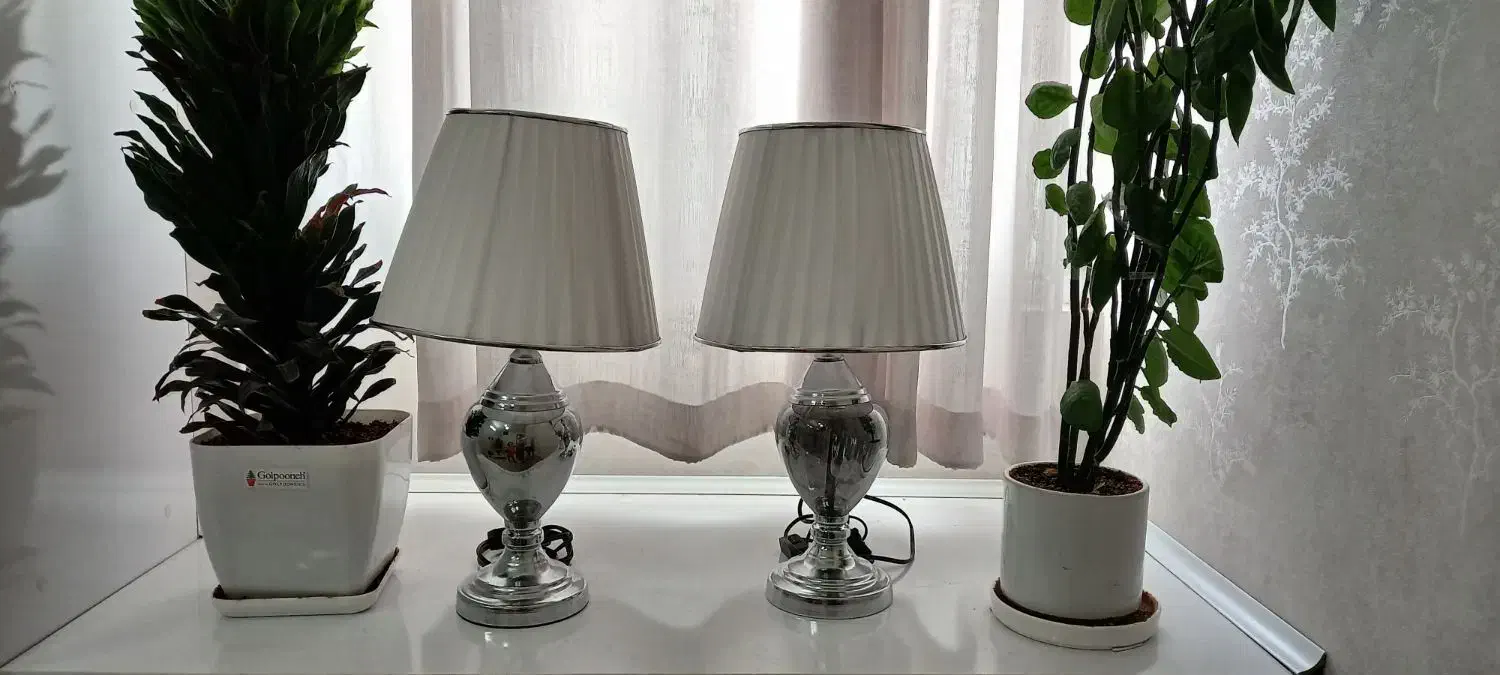 آباژور رو میزی دو عدد|چراغ خواب و آباژور|خرمآباد, |دیوار