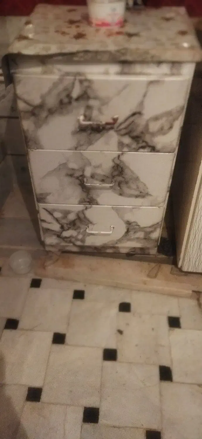 کابینت فلزی کشو و میز کامپیوتر|میز تحریر و کامپیوتر|مشهد, حضرت حجت|دیوار