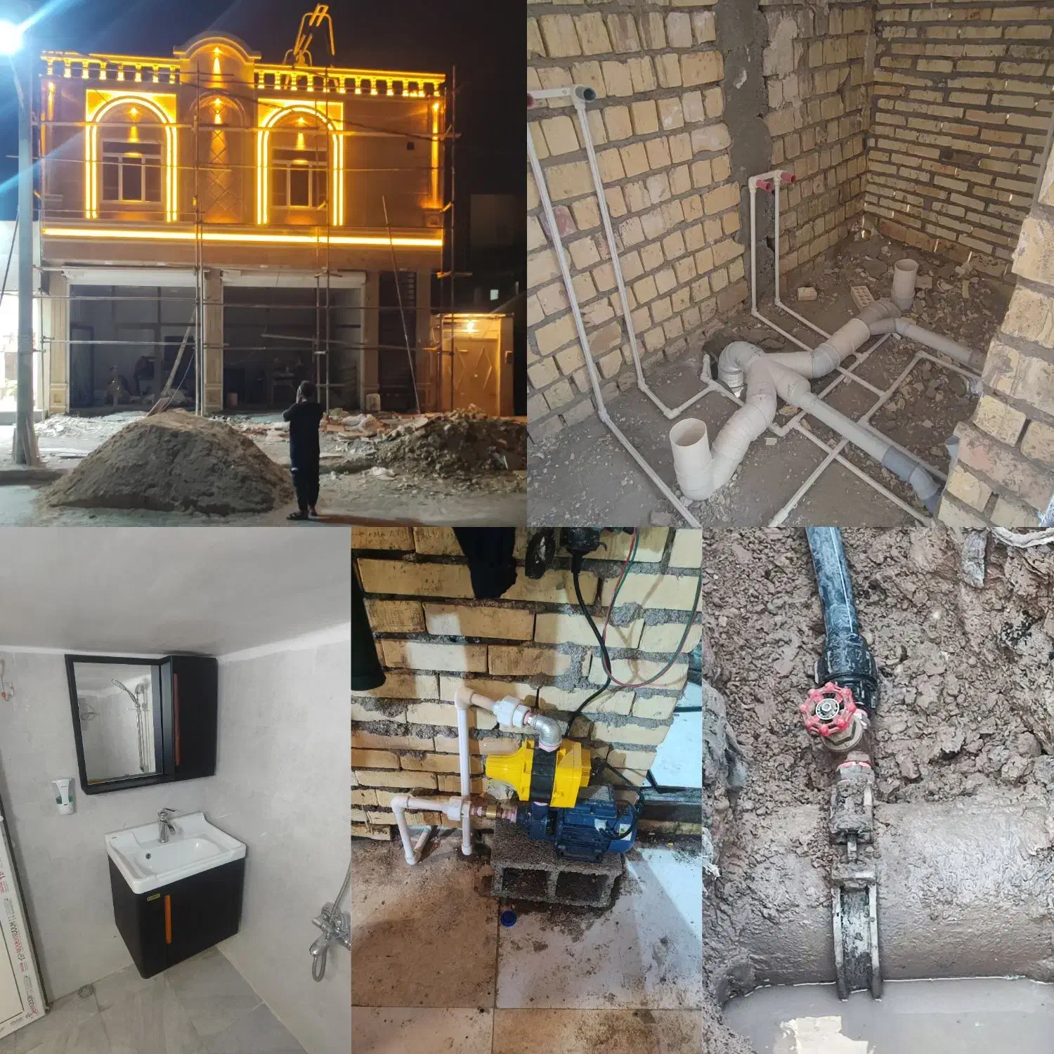 لوله کشی اب و فاضلاب و برق ساختمان|خدمات پیشه و مهارت|خرمشهر, |دیوار