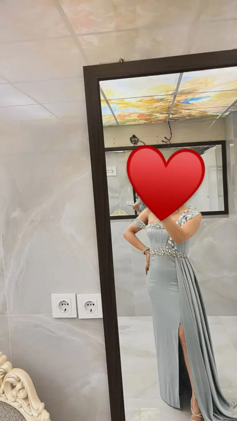 پیراهن مجلسی سنگ دوزی شده جنس ساتن مرلین|لباس|تالش, هشتپر|دیوار