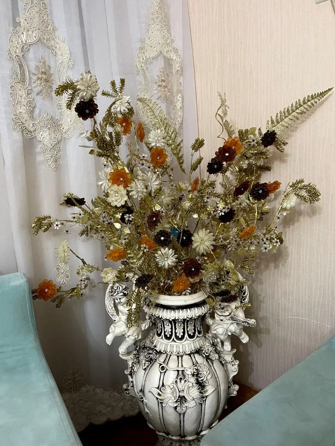 گل کریستال قابل شستشو باگلدون زیبا|گل مصنوعی|رشت, آزادگان|دیوار