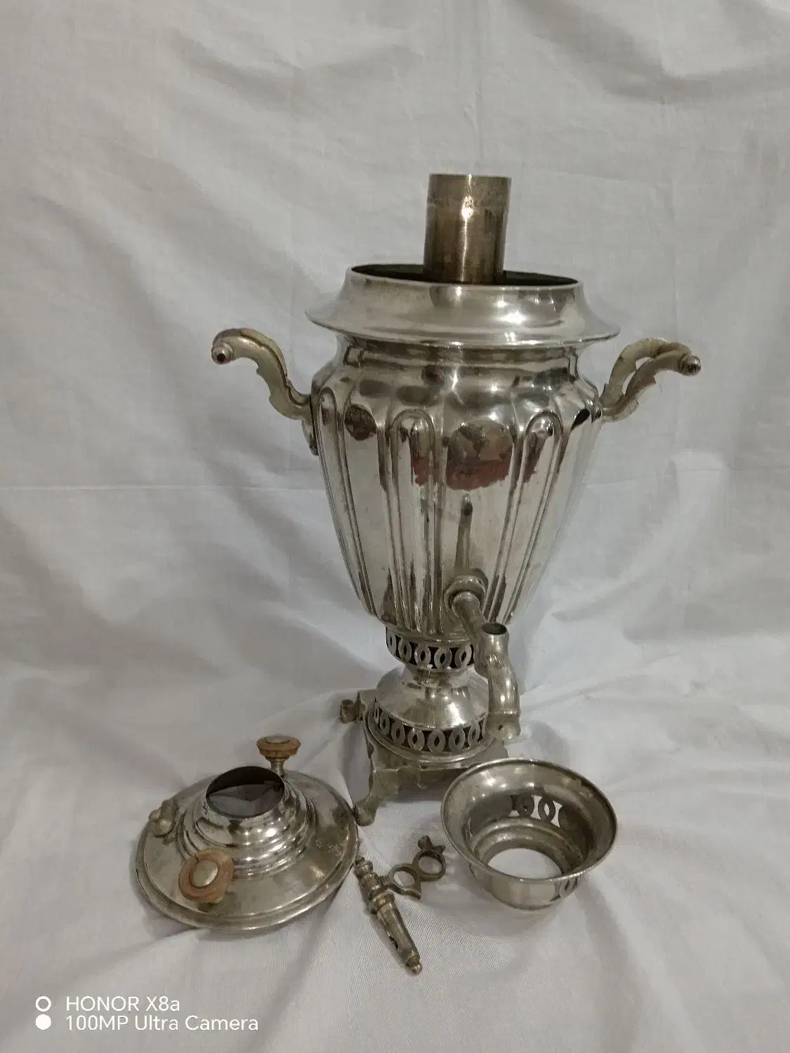 سماور زغالی ورشو|کلکسیون اشیاء عتیقه|نجفآباد, جعفرآباد|دیوار