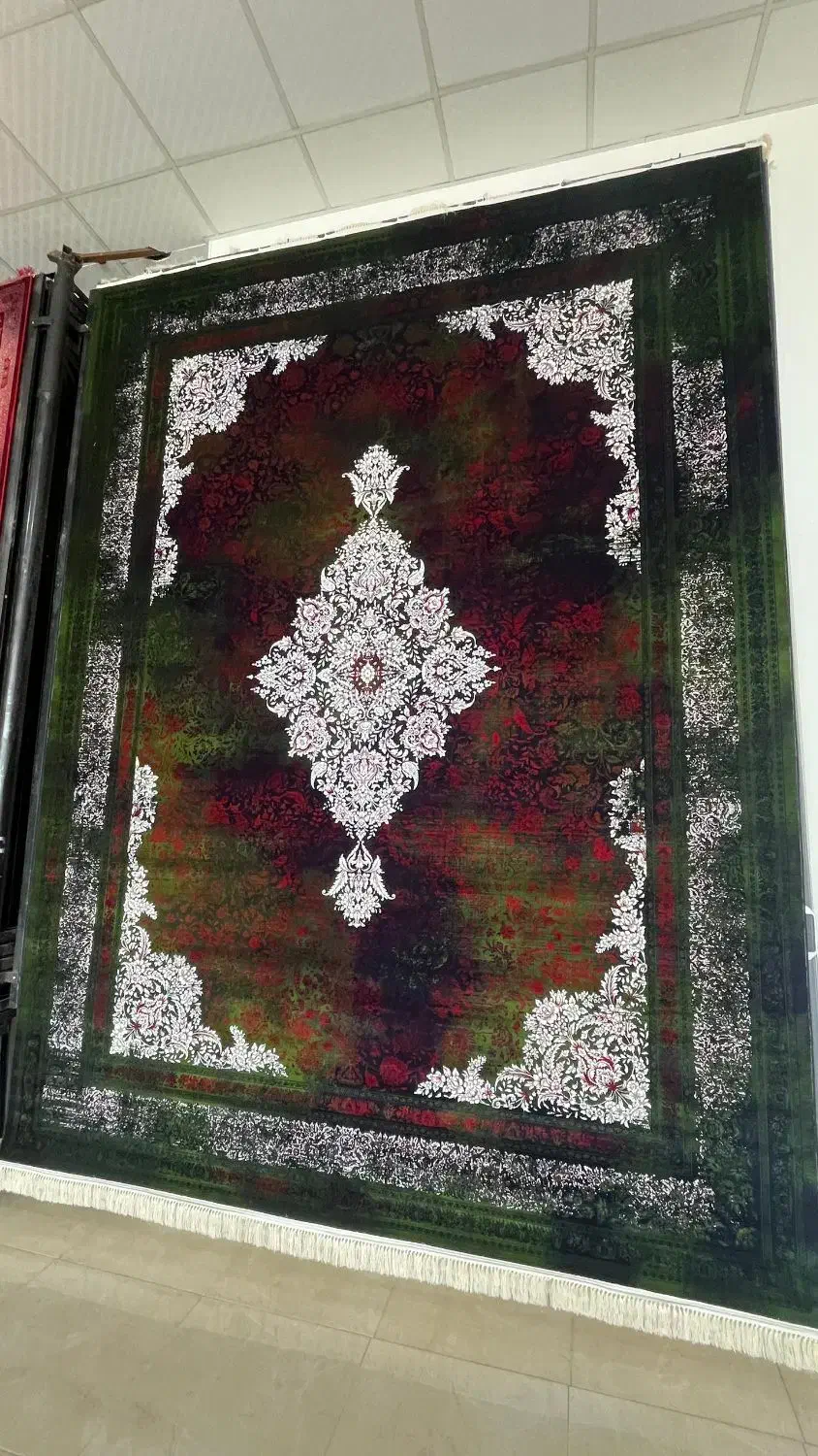 فرش ماشینی اکریلیک لاکی / آنتیک / اقساط|فرش|کاشان, بازار کاشان|دیوار