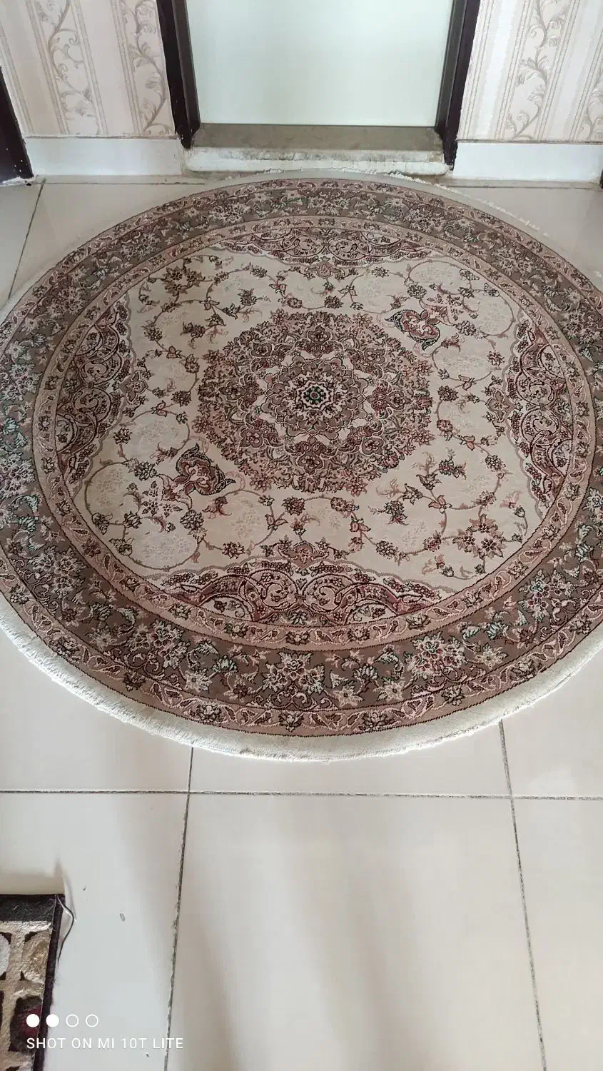 فرش گرد۱/۵|فرش|کرمانشاه, |دیوار