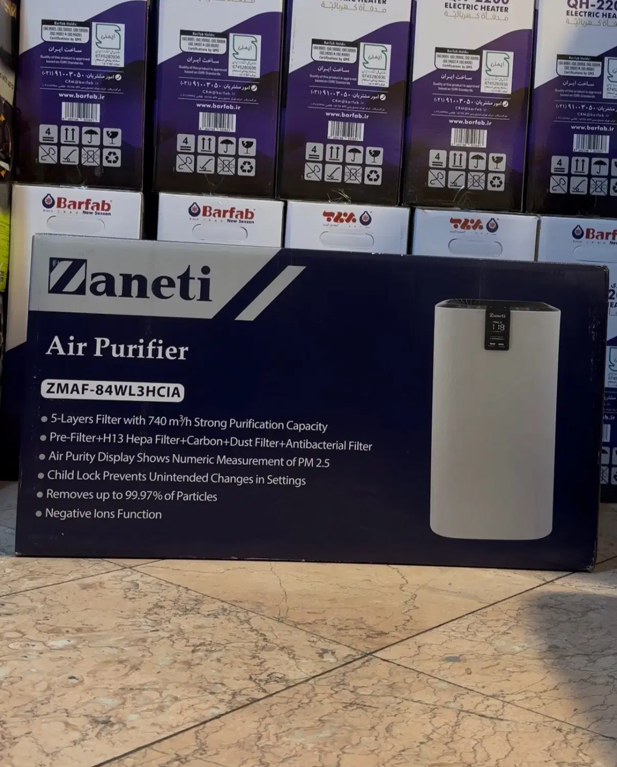 دستگاه تصفیه هوای زانتی ایتالیا|پنکه و تصفیهکنندهٔ هوا|تهران, آبشار|دیوار