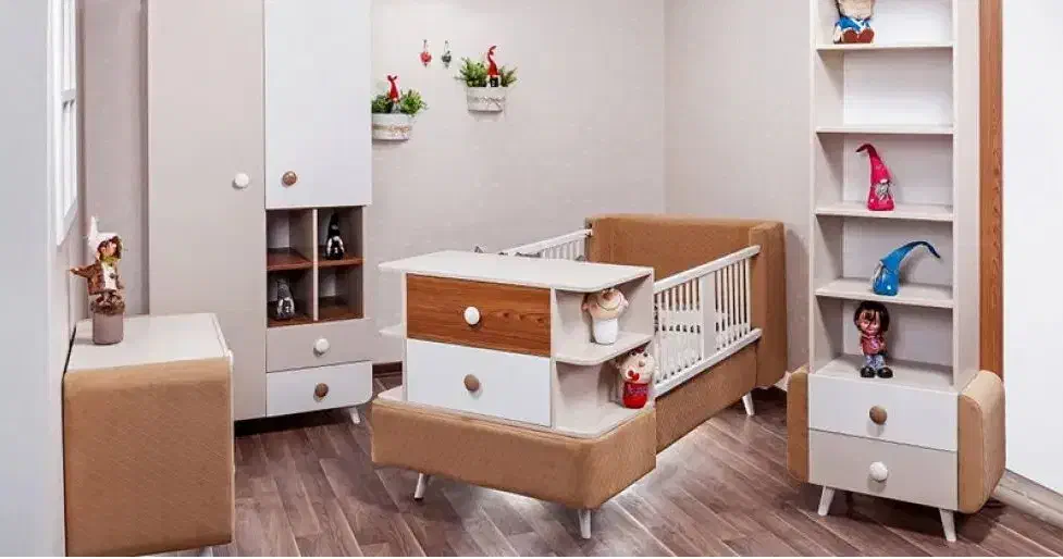 سرویس خواب نوزاد و کودک|تخت و سرویس خواب|اصفهان, باغ فدک|دیوار