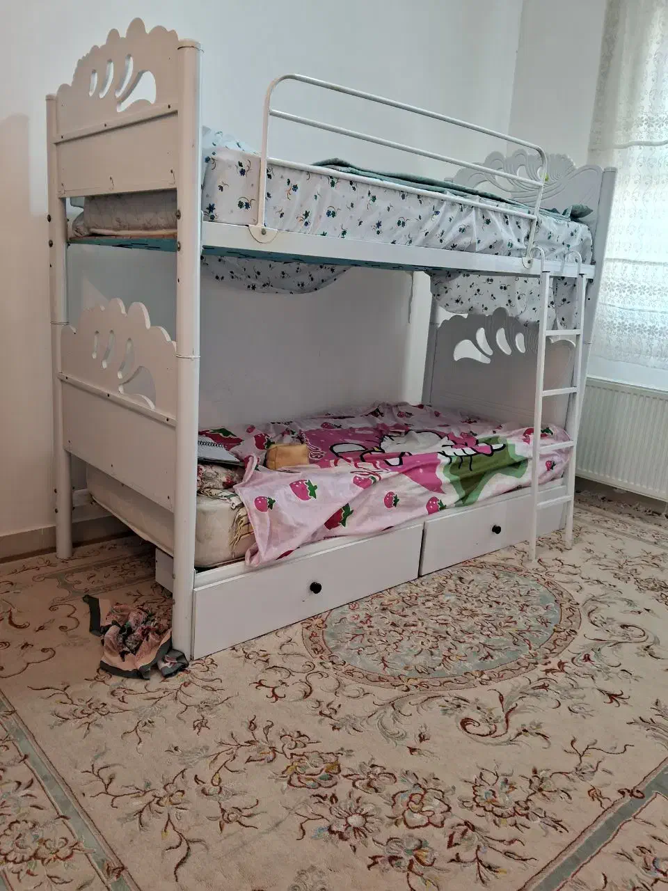 تخت دو نفره فلزی|تخت و سرویس خواب|قم, پردیسان|دیوار