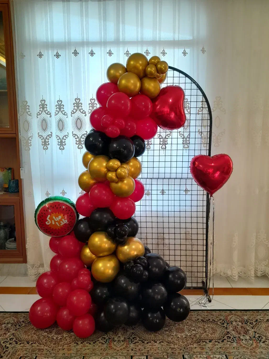 بادکنک آرایی|خدمات پذیرایی، مراسم|نیشابور, گنبد سبز|دیوار