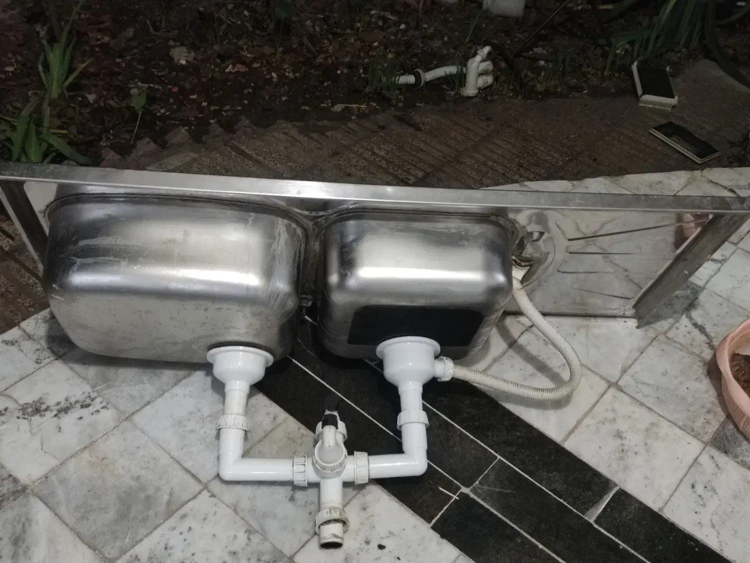 سینک ظرفشویی دوقلو-هود اشپزخانه-درب چوبی|هود|فاضل آباد, |دیوار