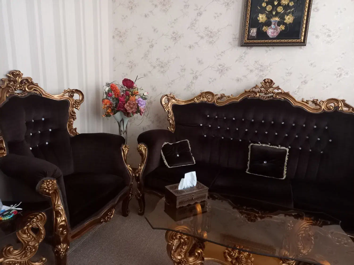 مبل سلطنتی|مبلمان خانگی و میز عسلی|ایلام, |دیوار