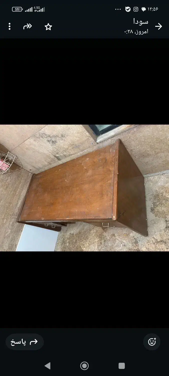 میز تحریر تمام چوب قدیمی|میز تحریر و کامپیوتر|تهران, جوانمردان (اندیشه)|دیوار