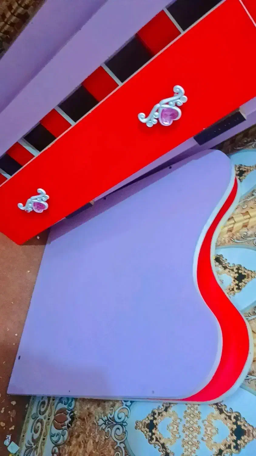 تخت خواب کودکانه دخترانه مدل گهواره|تخت و سرویس خواب|ایرانشهر, |دیوار