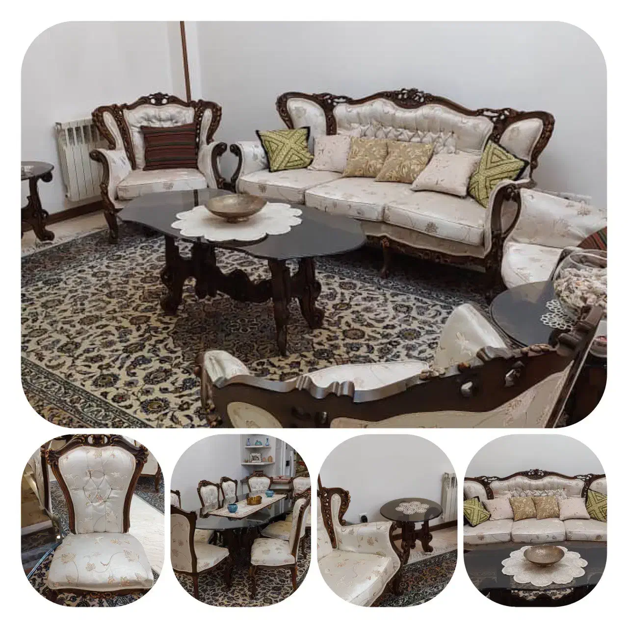 سرویس مبل و ناهار خوری بسیار تمیز و محکم|مبلمان خانگی و میز عسلی|تهران, سازمان برنامه شمالی|دیوار