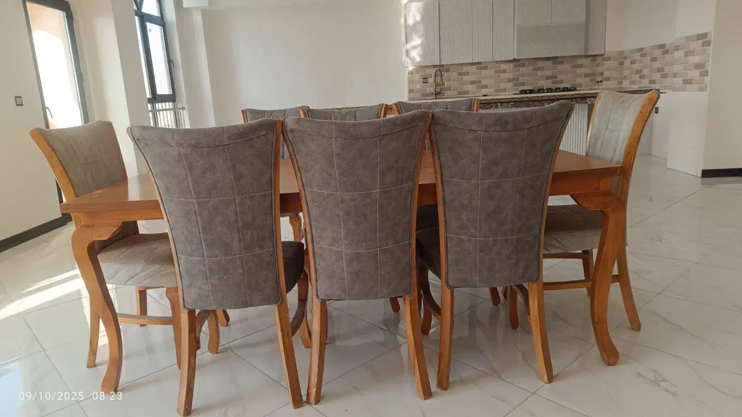 میزنهارخوری چوب ۸نفره|میز و صندلی غذاخوری|اندیشه, اندیشه فاز ۲|دیوار