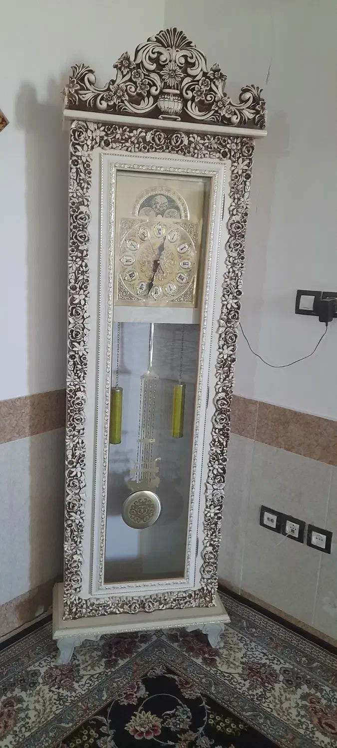 گنجه و ساعت ایستاده|بوفه، ویترین، کنسول|تربت جام, باغ سنگان سفلی|دیوار