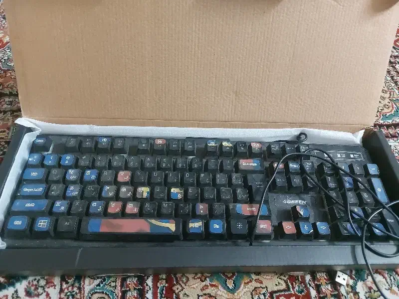 کیبورد گیمینگ گرین|قطعات و لوازم جانبی رایانه|لاهیجان, کوی آزادگان|دیوار