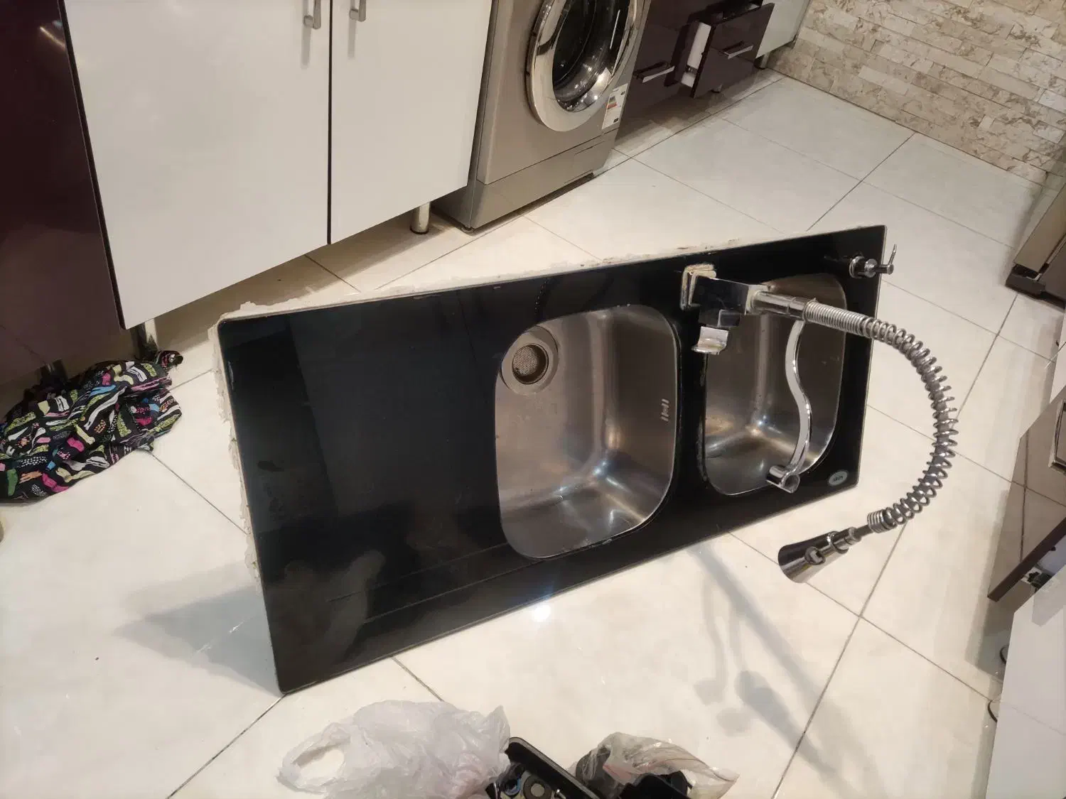 سینک دولگنه شیشه ای|مصالح و تجهیزات ساختمان|کرج, شهرک فهمیده|دیوار