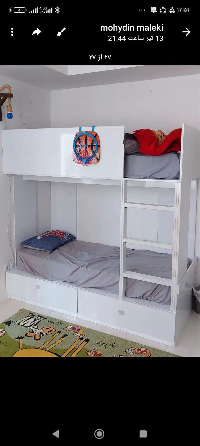 تخت دو طبقه|تخت و سرویس خواب|کرمانشاه, |دیوار