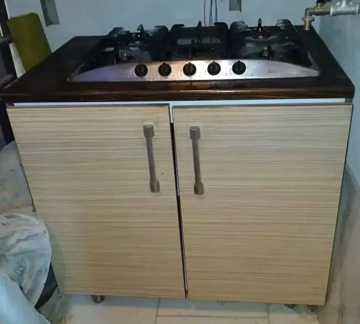 گاز ۵ شعله رومیزی با کابینت|اجاق گاز و لوازم برقی پختوپز|پردیس, فاز ۱۱|دیوار