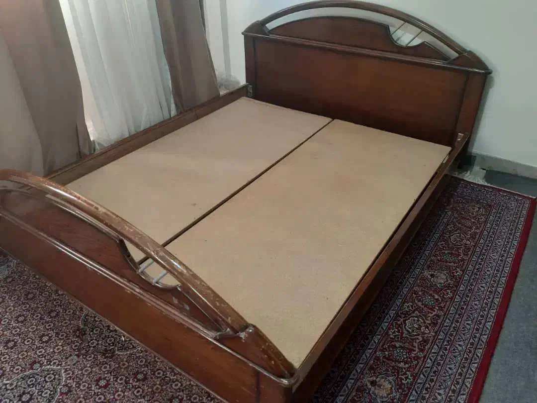 فروش تخت چوبی دونفره|تخت و سرویس خواب|قزوین, |دیوار