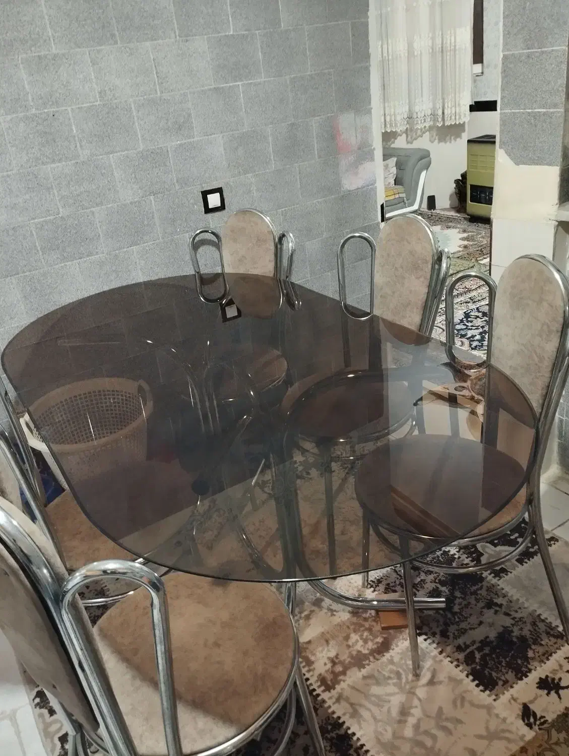 میزو صندلی 5نفره|میز و صندلی غذاخوری|سنندج, |دیوار