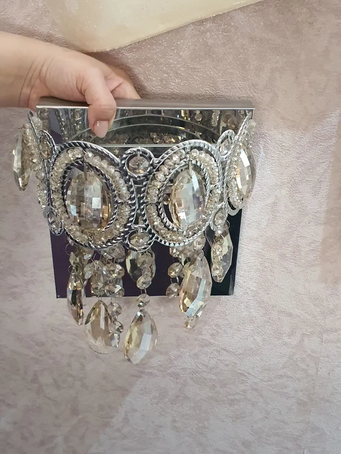 لوستر کریستال کنترلی|لوستر و چراغ آویز|بندر انزلی, تهران|دیوار