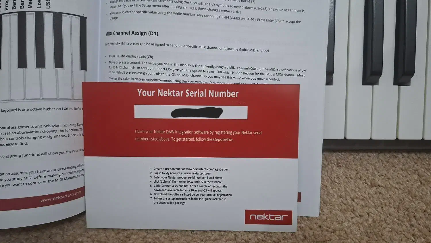 کیبورد / میدی کنترلر Nectar impact Lx61|پیانو، کیبورد، آکاردئون|کرمان, |دیوار