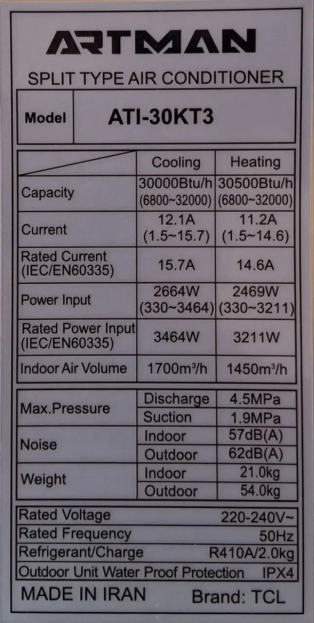 کولر گازی 30 هزار اینورتر|کولر گازی و فن‌کوئل|شهریار, شهریار|دیوار