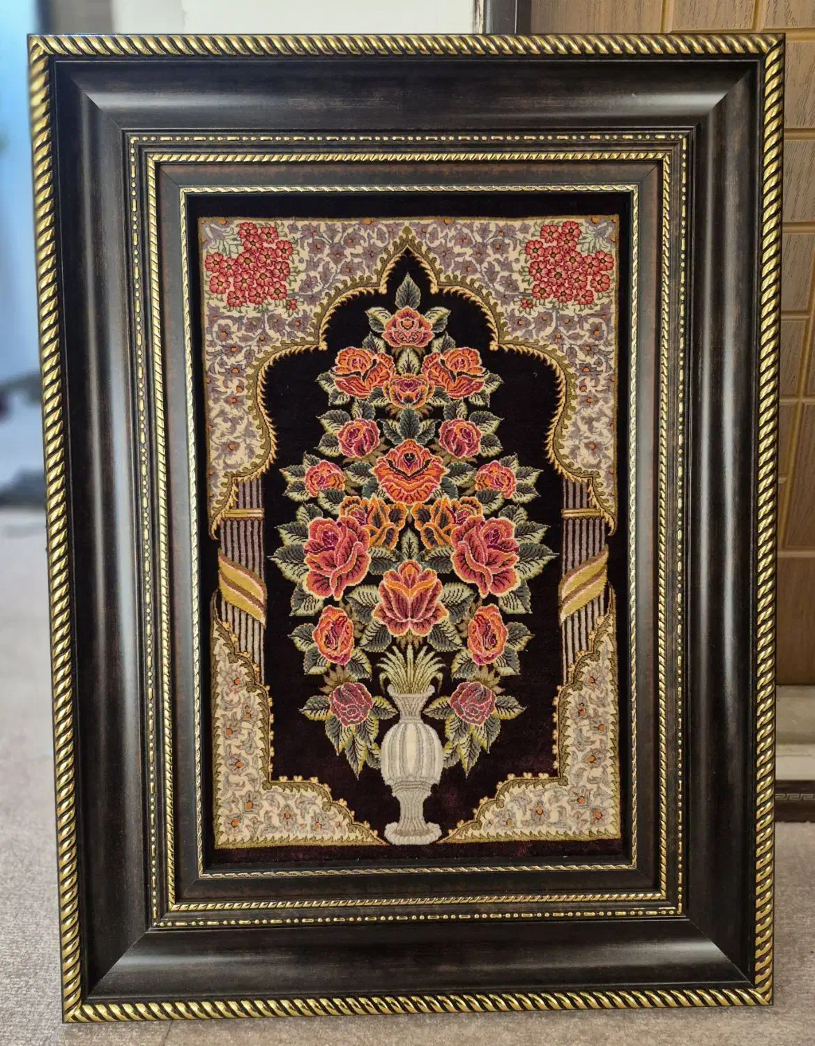 تابلو فرش دستباف ابریشم|تابلو فرش|قم, انسجام|دیوار