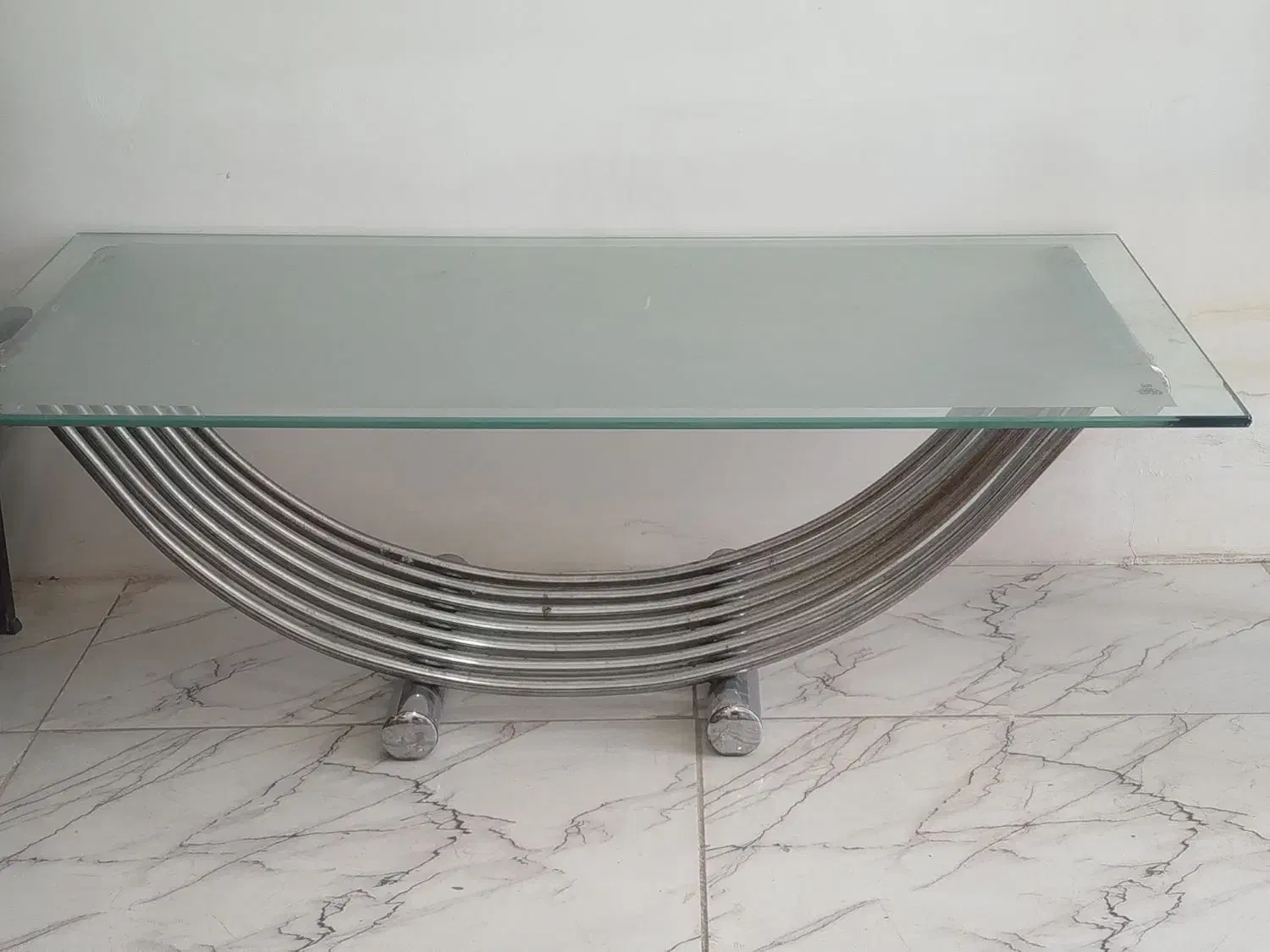 میز استیل و شیشه ای|میز و صندلی غذاخوری|بیرجند, |دیوار