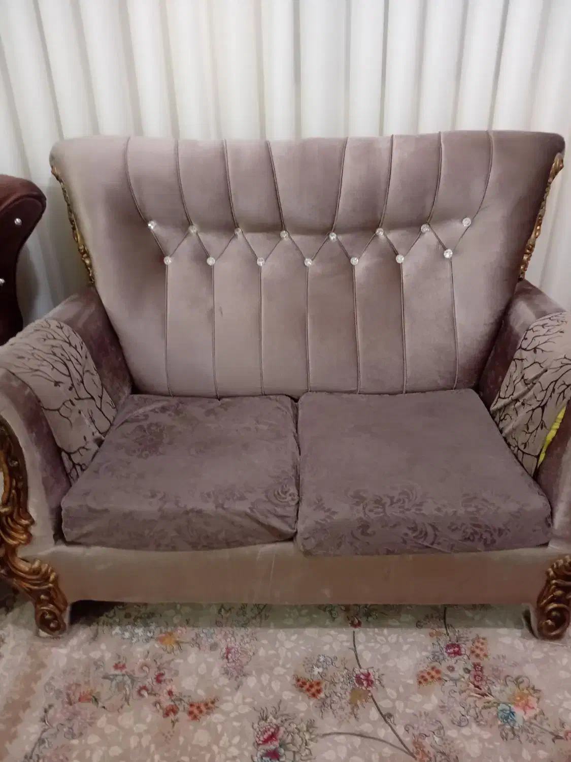 ۱۳ مبل ۶مبل کرم ۷مبل قهوه ای|مبلمان خانگی و میز عسلی|دهدشت, |دیوار