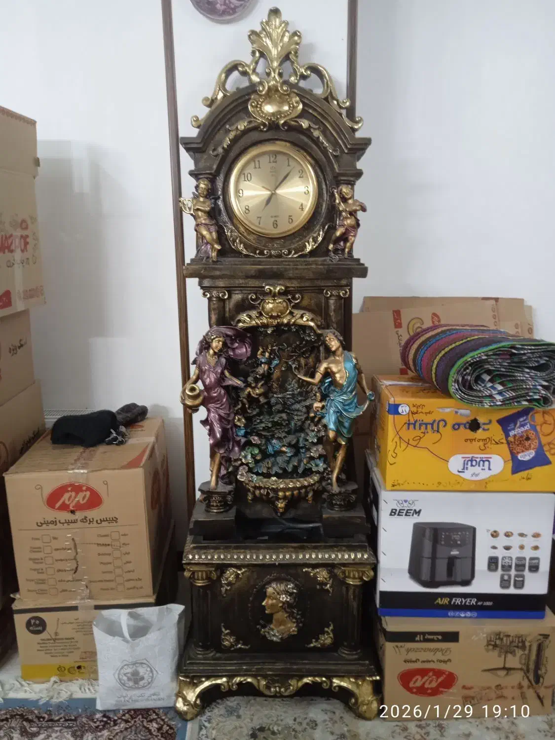 ساعت ایستاده آب نما|ساعت دیواری و تزئینی|گلستان (تهران), |دیوار