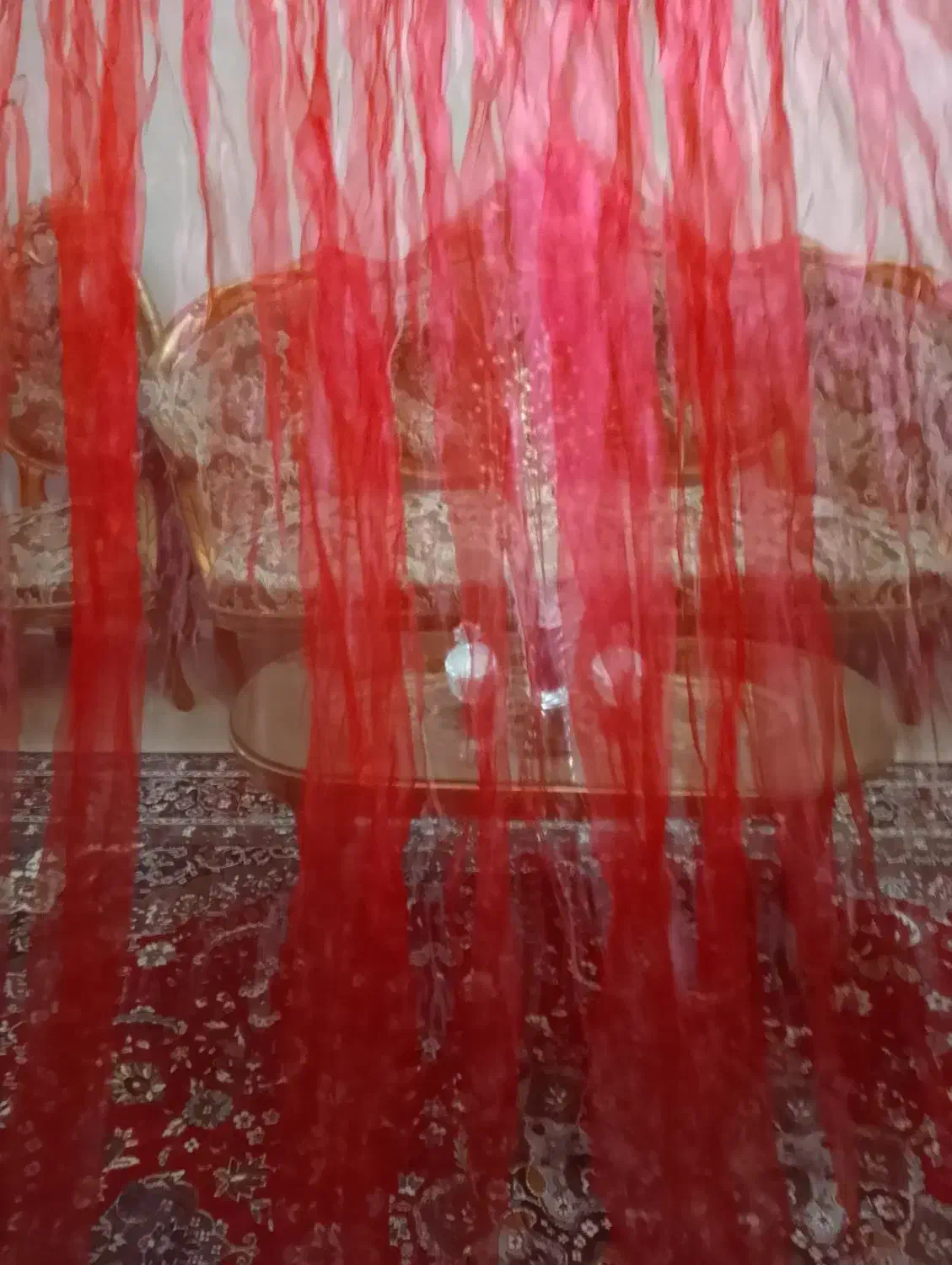 پرده حریر ۴ متر در ۶ متر|پرده، رانر، رومیزی|سبزوار, باهنر|دیوار