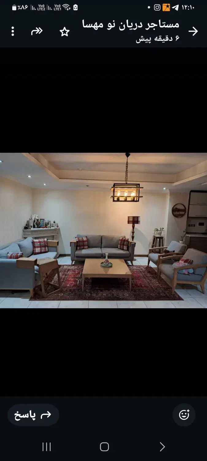 ۹۰متر دوخوابه دریان نو خ نهم با کلیه امکانات|اجارهٔ آپارتمان|تهران, دریاننو|دیوار