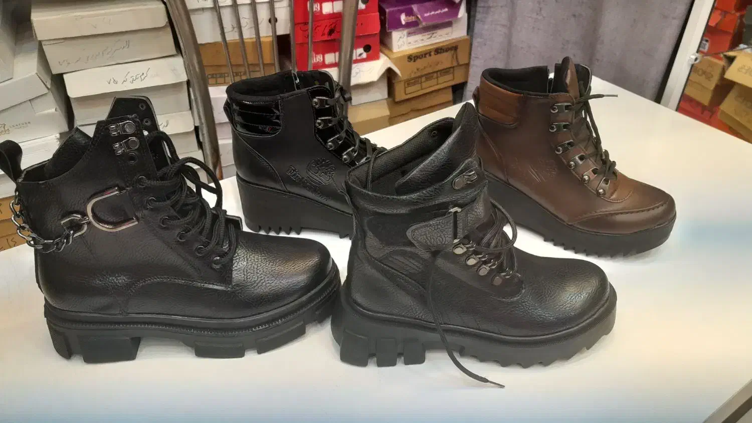 کفش پوتین زنانه ودختران|کیف، کفش، کمربند|اهر, |دیوار