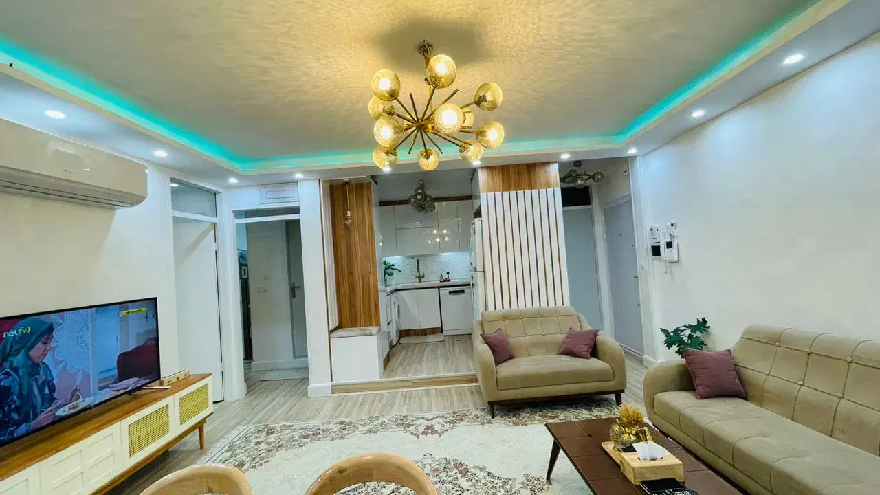 لوستر مولکولی طلایی|لوستر و چراغ آویز|کرج, گلشهر|دیوار