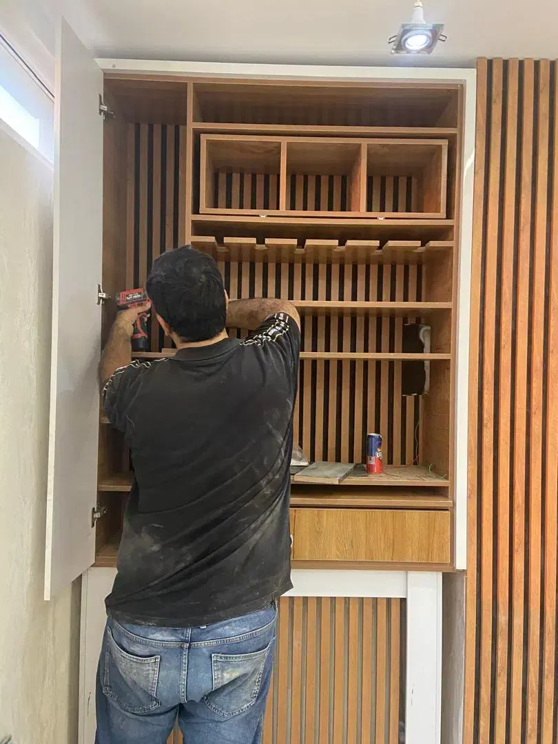 طراحی ساخت نصب کابینت و کمد دیواری|جاکفشی، کمد، دراور|کرج, عظیمیه|دیوار