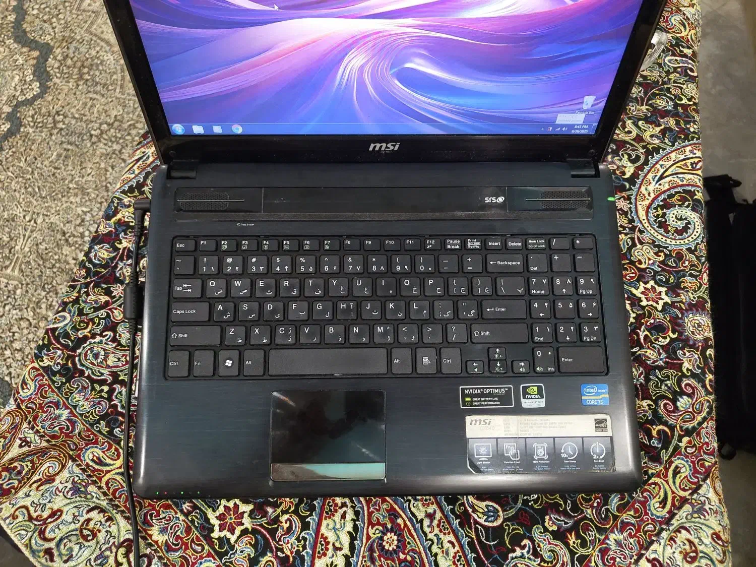 لپ تاپ msi CX640|رایانه همراه|تهران, حکیمیه|دیوار