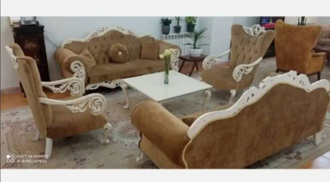 ست مبل کلاسیک ونهارخوری۸ و مبل ال مکانیزم۸ نفره|مبلمان خانگی و میز عسلی|کرج, فاز ۴ مهرشهر|دیوار