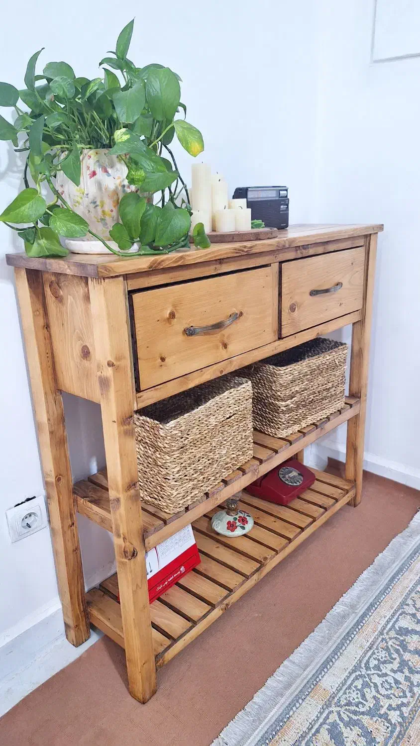 کنسول تمام چوب|بوفه، ویترین، کنسول|بندر ماهشهر, |دیوار