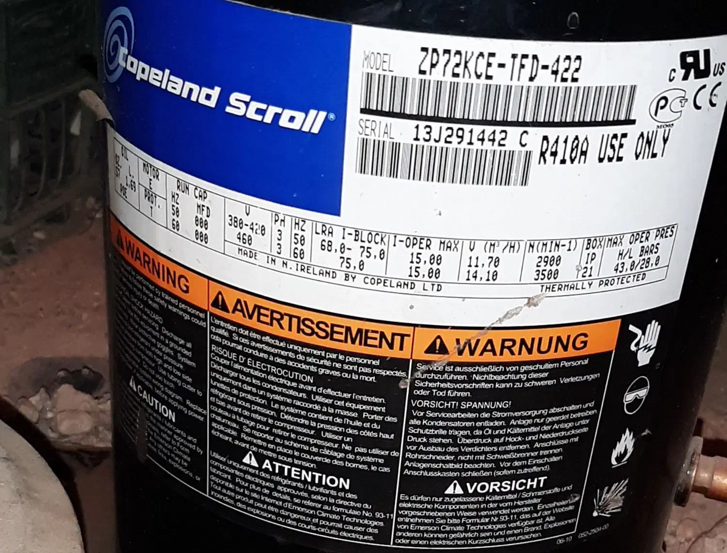 کمپرسور اسکرایل سیم پیچی سالم|کولر گازی و فن‌کوئل|آبیک, |دیوار