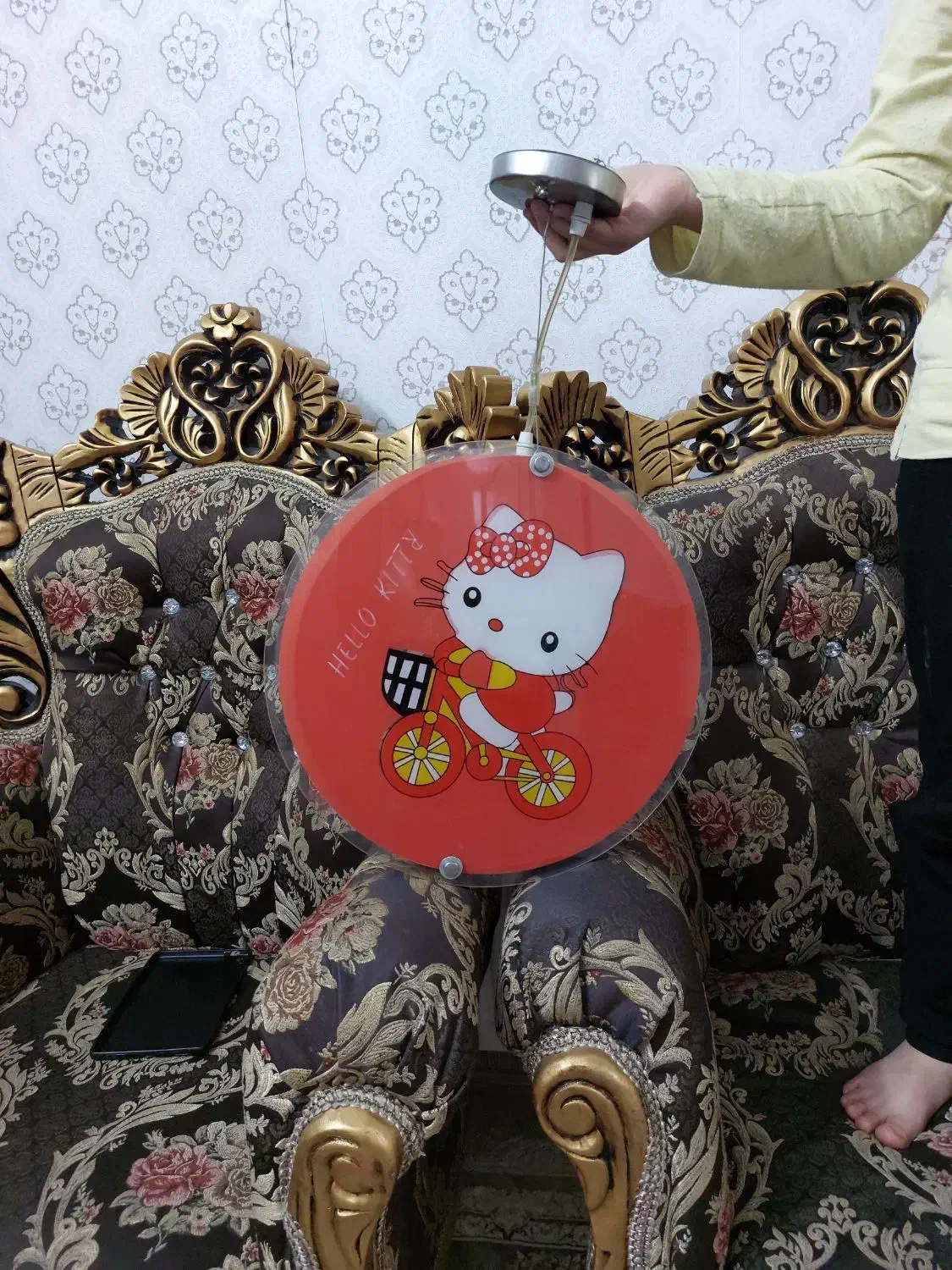 لوستر کودکانه کیتی|لوستر و چراغ آویز|کرمانشاه, |دیوار