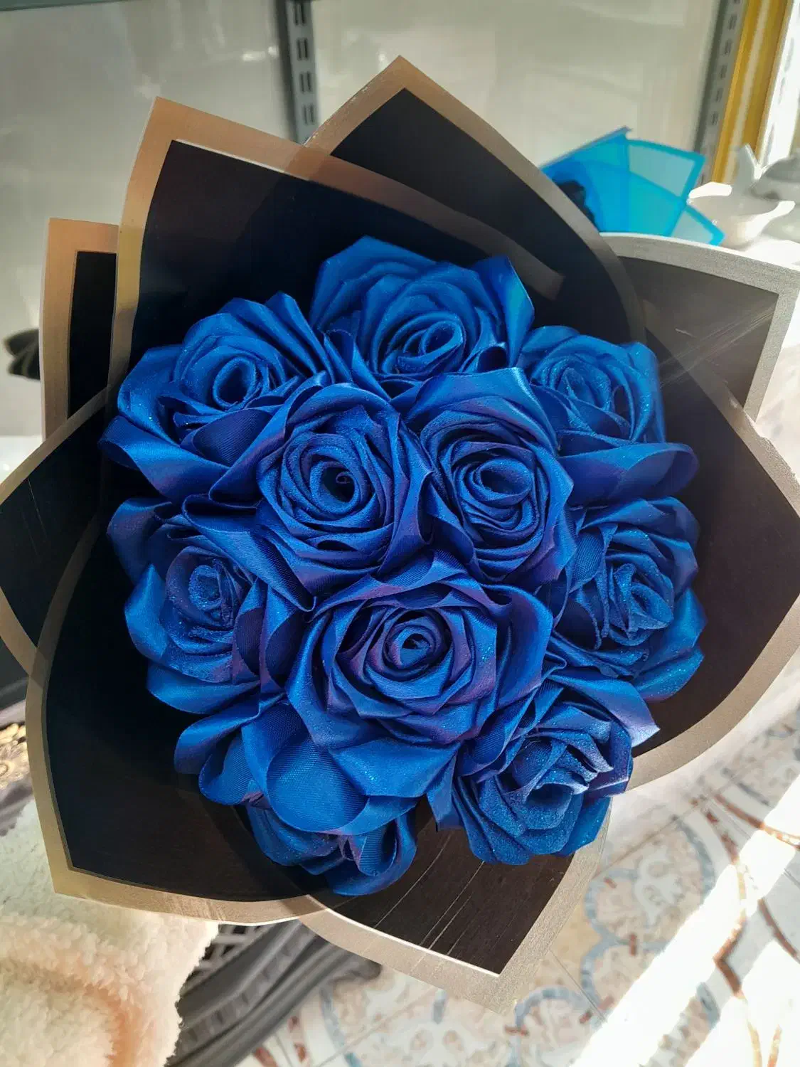 دسته گل ربانی|گل مصنوعی|قرق, |دیوار