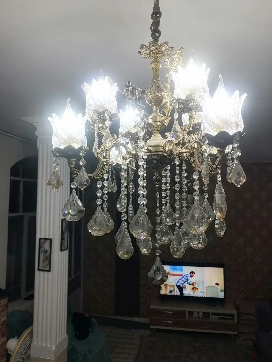 لوستر برنج|لوستر و چراغ آویز|قرچک, باقرآباد|دیوار